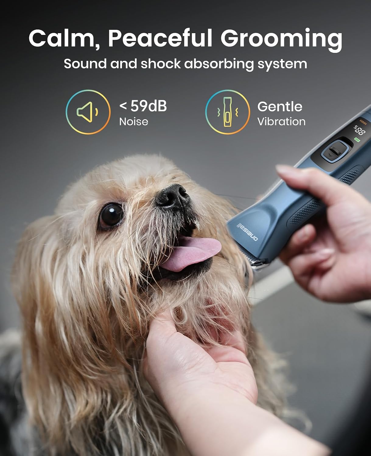 oneisall Professional Dog Clippers 8 Metal Combs with Carring Case - Image 4