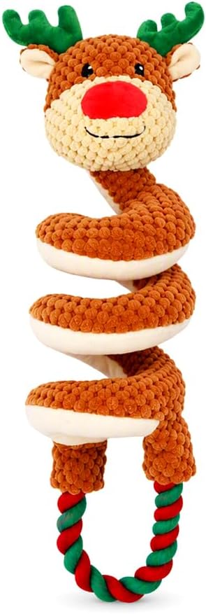 Interactive Squeaky Dog Toy, Soft C...