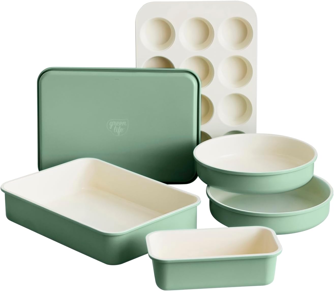 GreenLife 6 Piece Ceramic Nonstick ...
