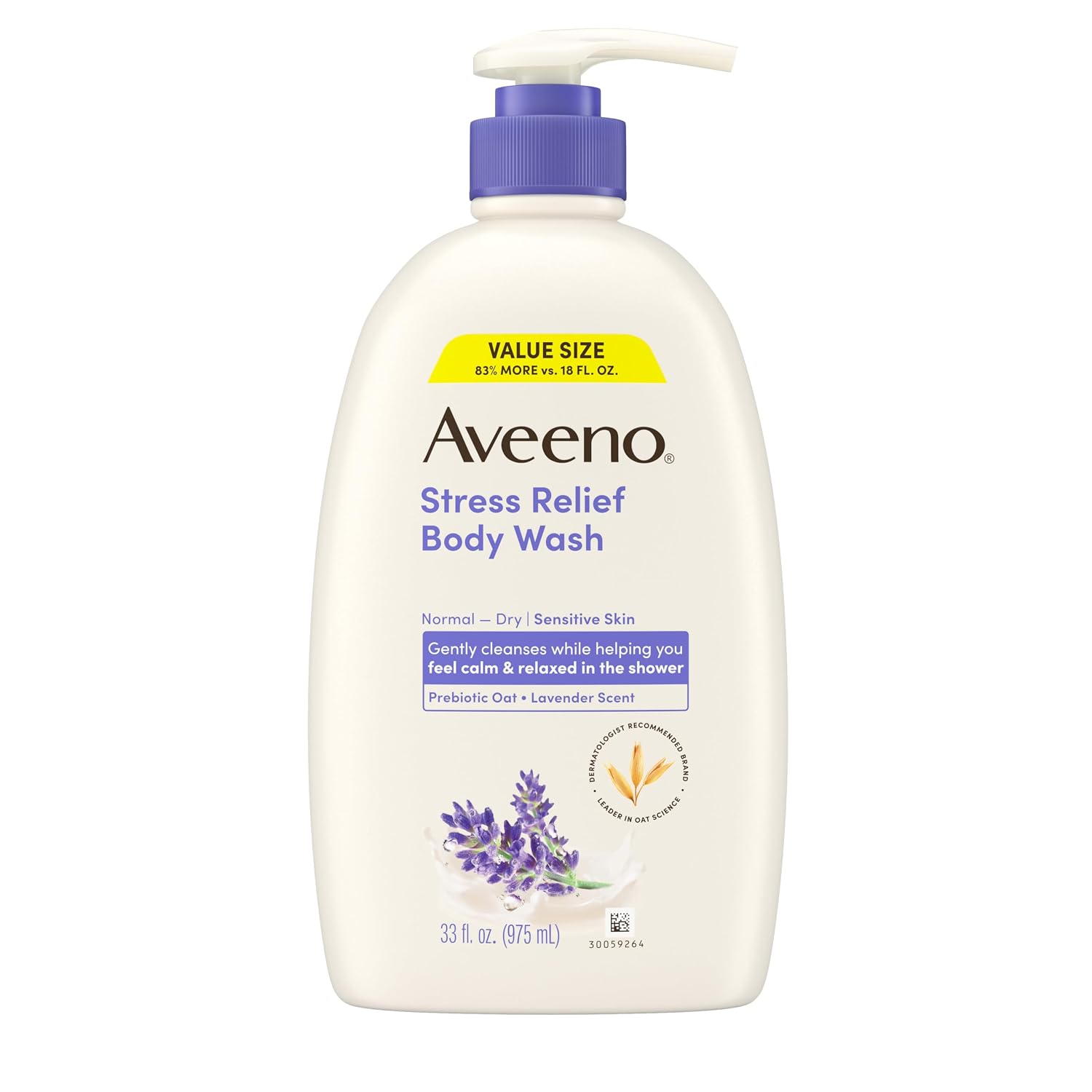 Aveeno Stress Relief Body Wash, Lav...