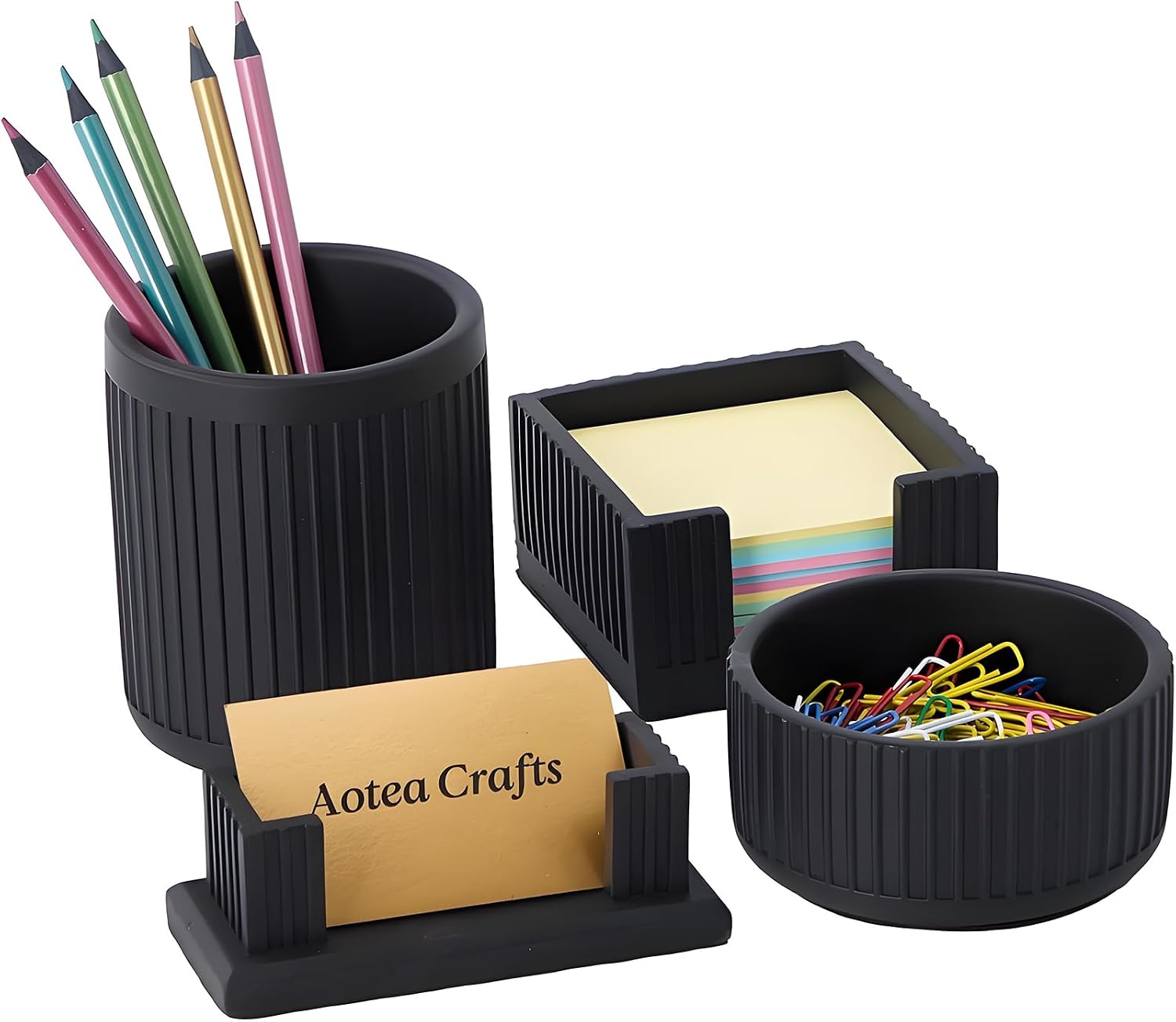 Set of 4 Modern Office Desk Accesso...