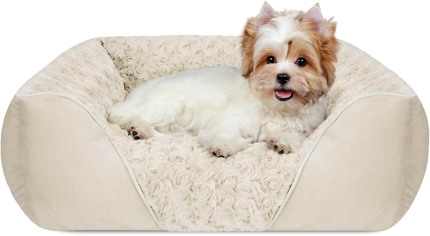 INVENHO Small Dog Bed Rectangle Was...