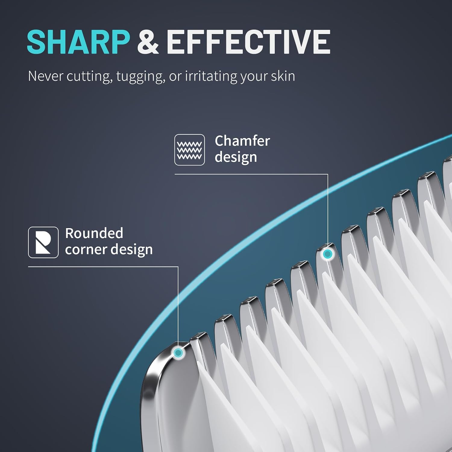PRITECH Manscape Body Hair Trimmer - Waterproof Pubic Hair Ball Trimmer, Ceramic Blade Shavers Electric Razors for Men with USB-C Charging, Wet/Dry Use, Nick-Free Mens Grooming Kits, Gifts for Men - Image 2