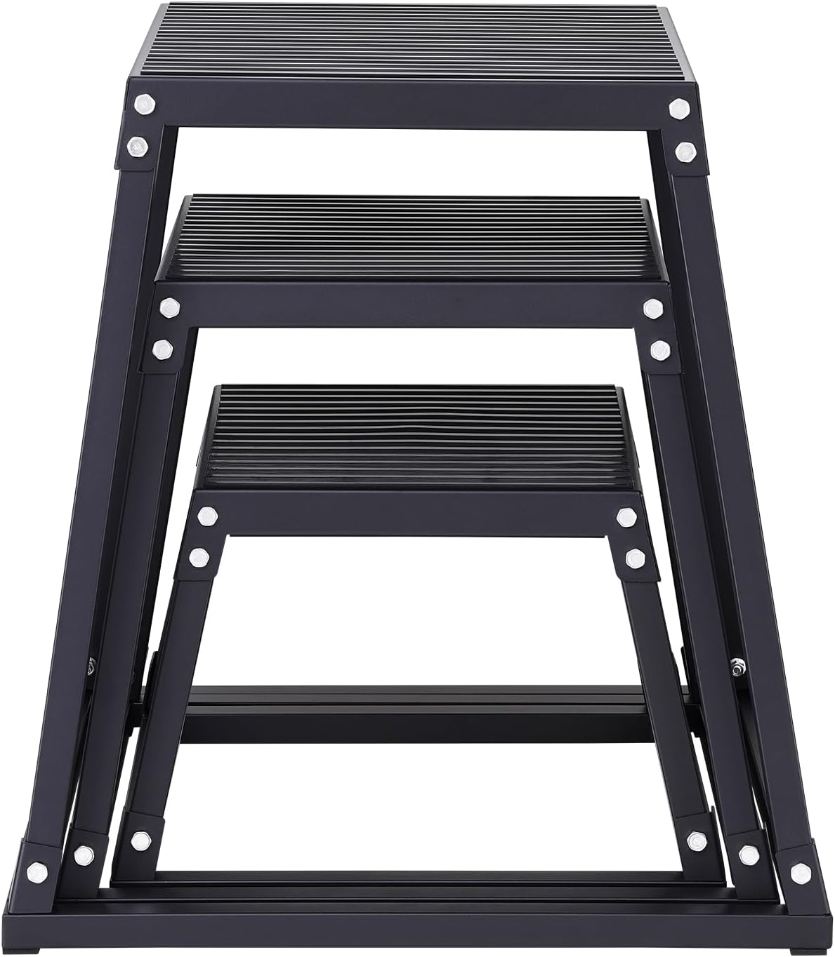 VEVOR Plyometric Jump Box, 18 Inch Plyo Box, Steel Plyometric Platform and Jumping Agility Box, Anti-Slip Fitness Exercise Step Up Box for Home Gym Training, Conditioning Strength Training - Image 9