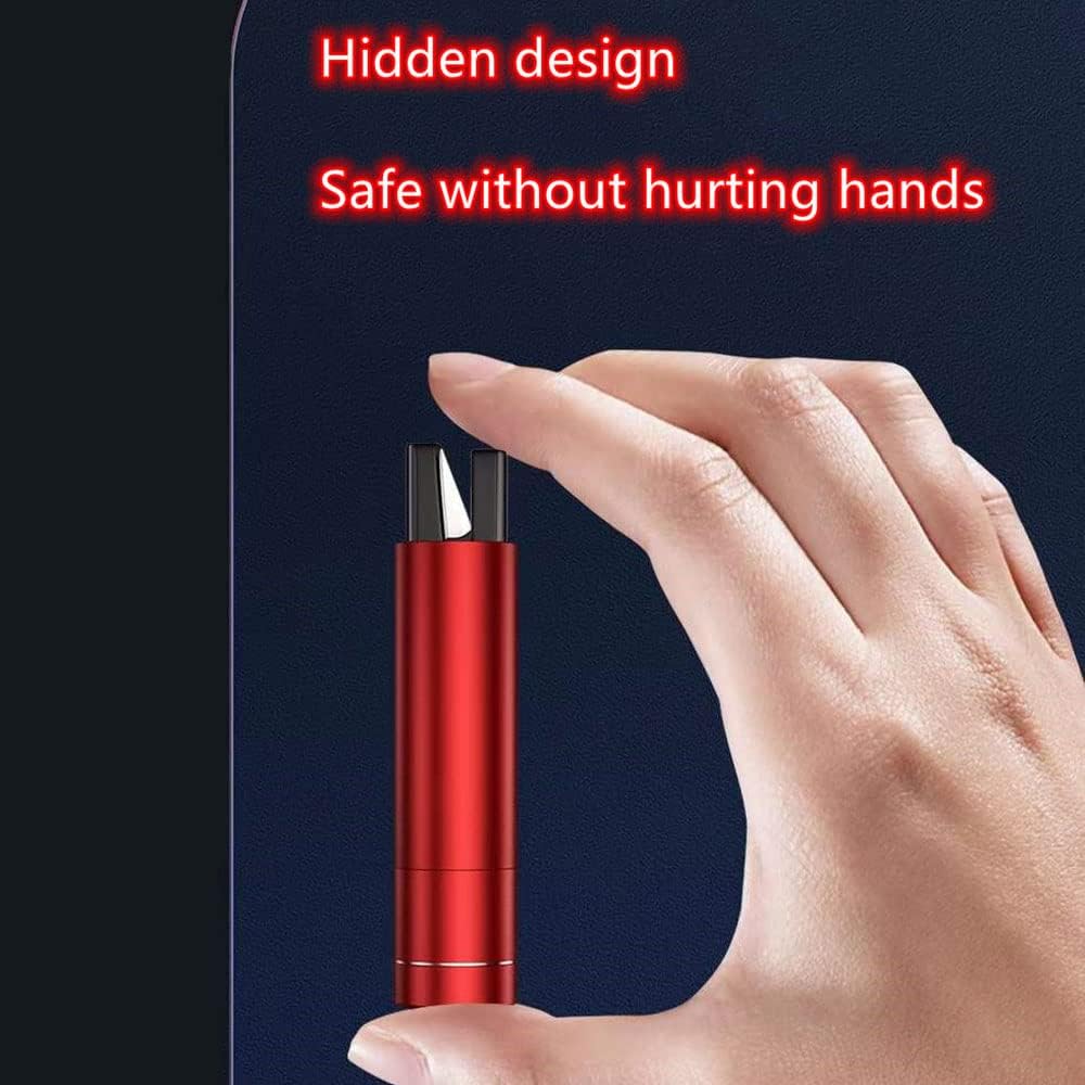 HHXS Window Breaker Seatbelt Cutter,Upgraded Safe Hammer Glass Breaker Under Water,Car Safety Hammer Emergency Escape Tool Safehammer for New Cars Home-(2 Pcs Red) - Image 4