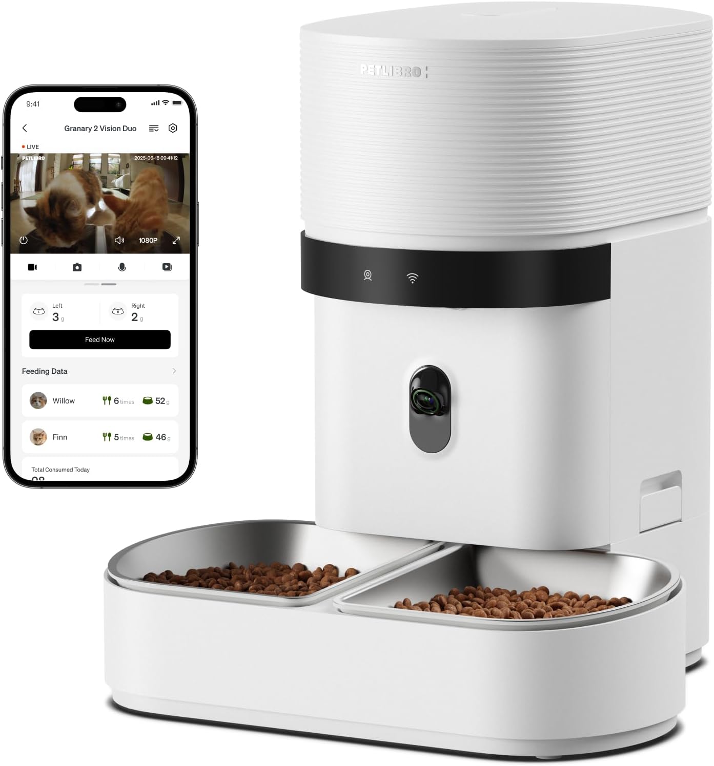 PETLIBRO Automatic Cat Feeder for 2...