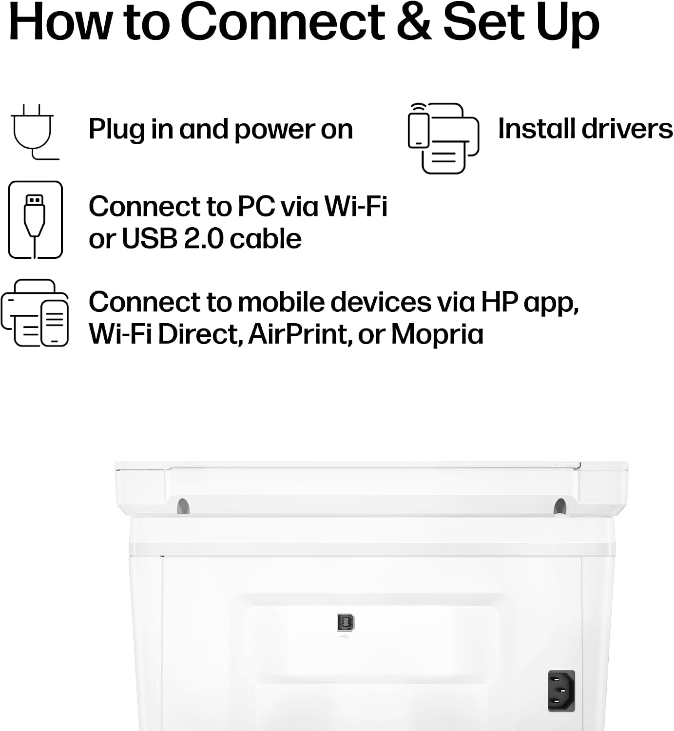 HP Laserjet MFP M140w Wireless Black & White Printer, Print, scan, Copy, Fast speeds, Easy Setup, Mobile Printing, Best-for-Small Teams - Image 10