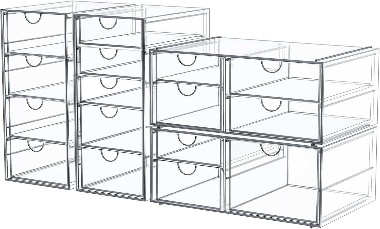 caktraie Acrylic16-Drawer Storage &...