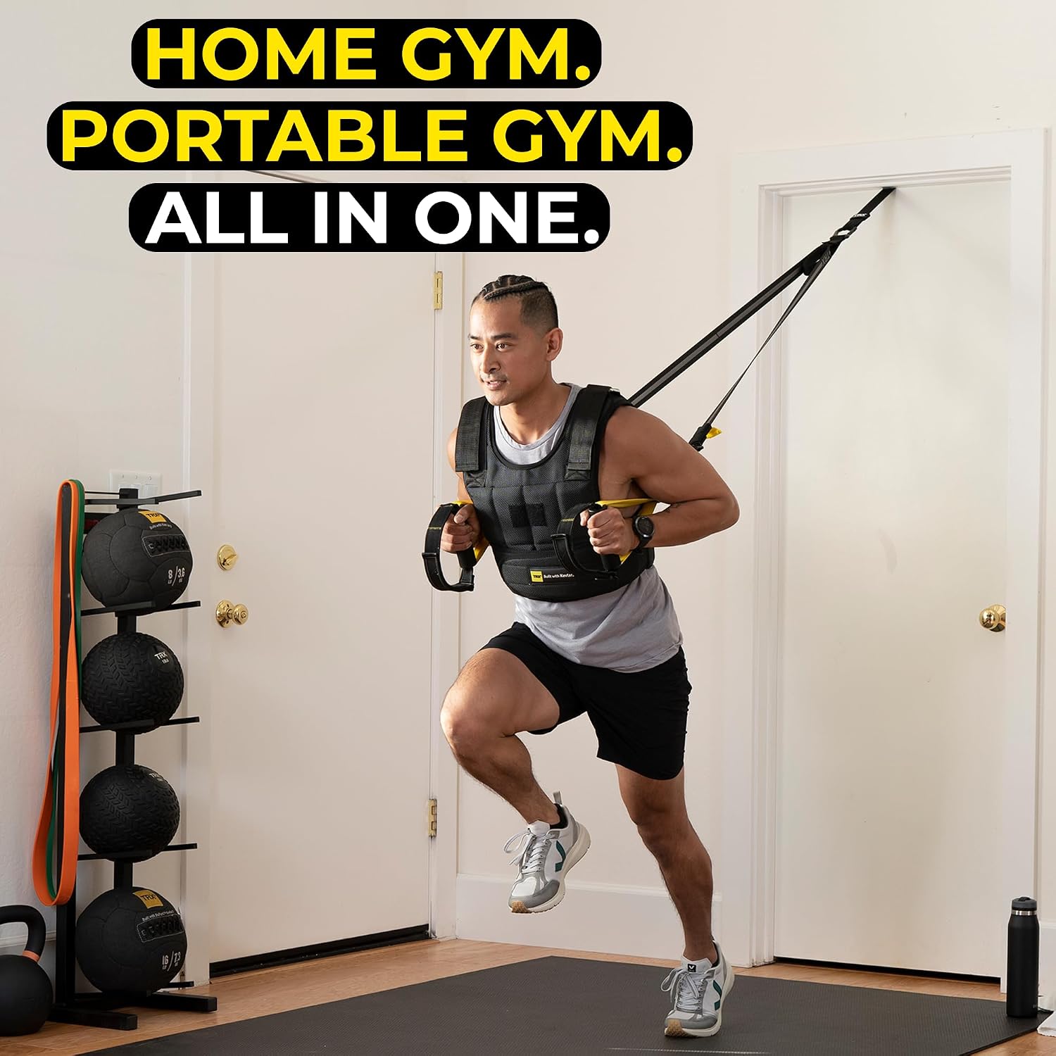 TRX All-In-One Home Gym System – Complete Suspension Training Kit for Strength Training, HIIT & Full-Body Workouts at Home or Outdoors, Includes Indoor & Outdoor Anchors - Image 6