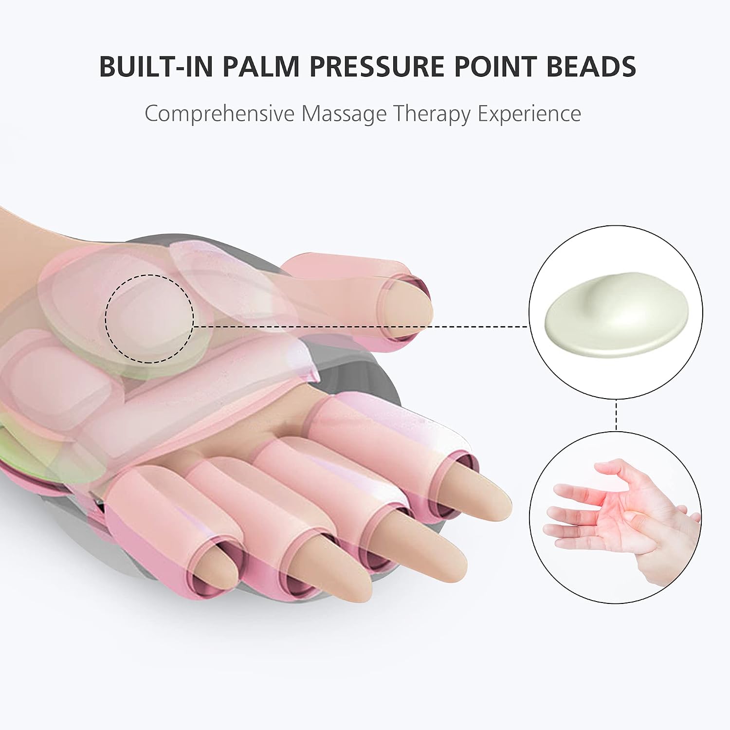 COMFIER Wireless Hand Massager with Heat -3 Levels Compression & Heating,Rechargeable Hand Massager Machine for Carpal Tunnel,【2026】Fathers Day Gift for Men(Black) - Image 4