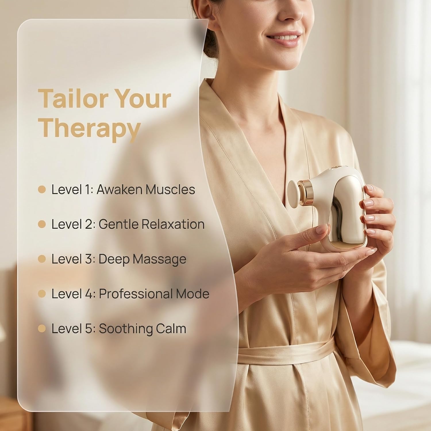 Mini Massage Gun,Pocket-Sized,Ultra-Quiet,and Specific Amplitude Measurements (8-10mm), with Heat/Cold Therapy Features. Gym, Office, Gifts for Men Women - Image 7