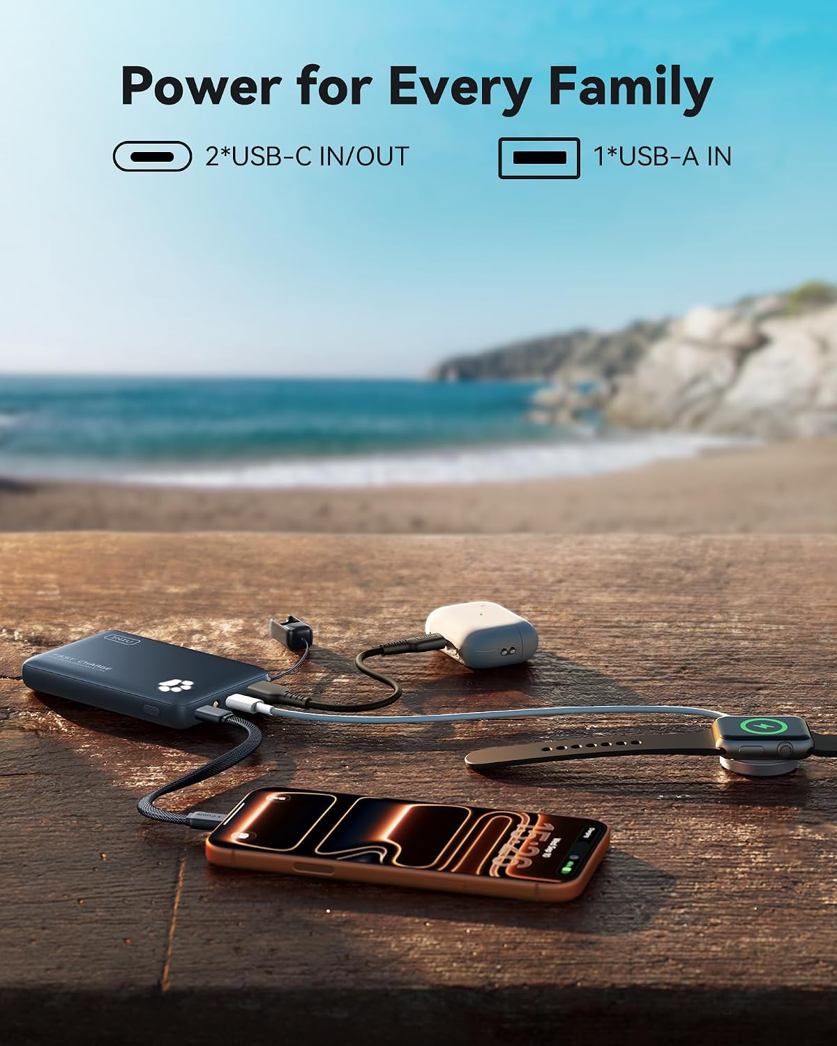 INIU 10000mAh 45W Fast Charging Portable Charger, Smaller Travel Power Bank - Image 6