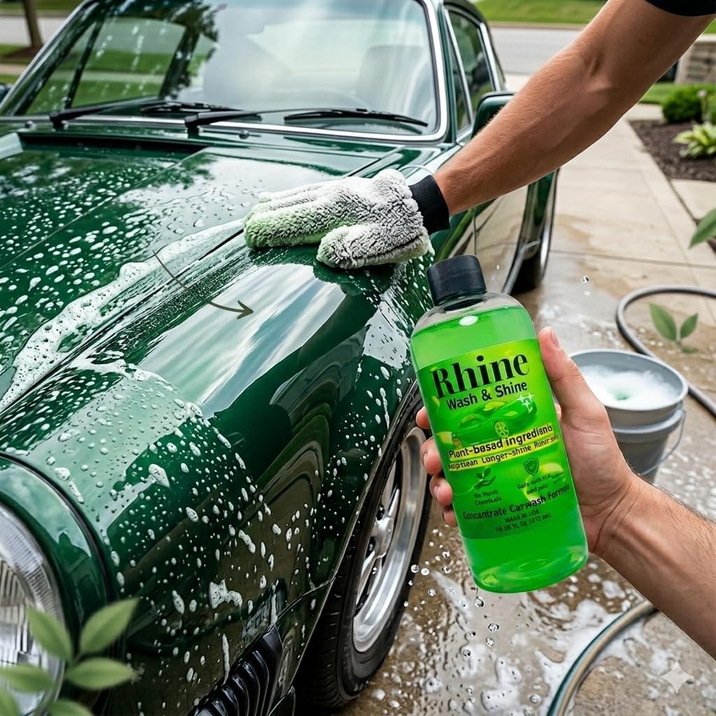 Plant-based Eco-friendly Car Wash Soap, Non-Toxic, Moderate-Foam Concentrated Soap with rinse & no-rinse options - Image 4