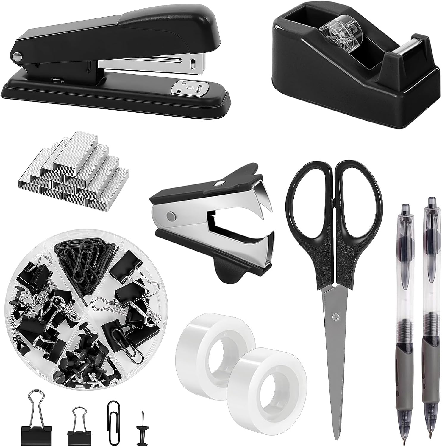SKYDUE Black Office Supplies Set, S...