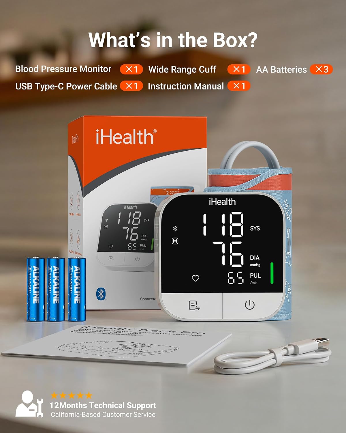 iHealth Track Pro Upper Arm Blood Pressure Monitor for Home Use - Image 7