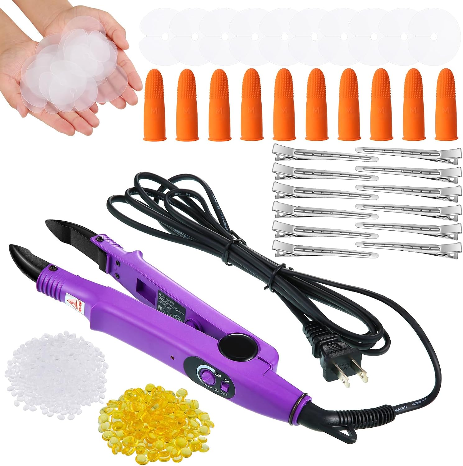 Lothee K Tip Hair Extensions Kit wi...