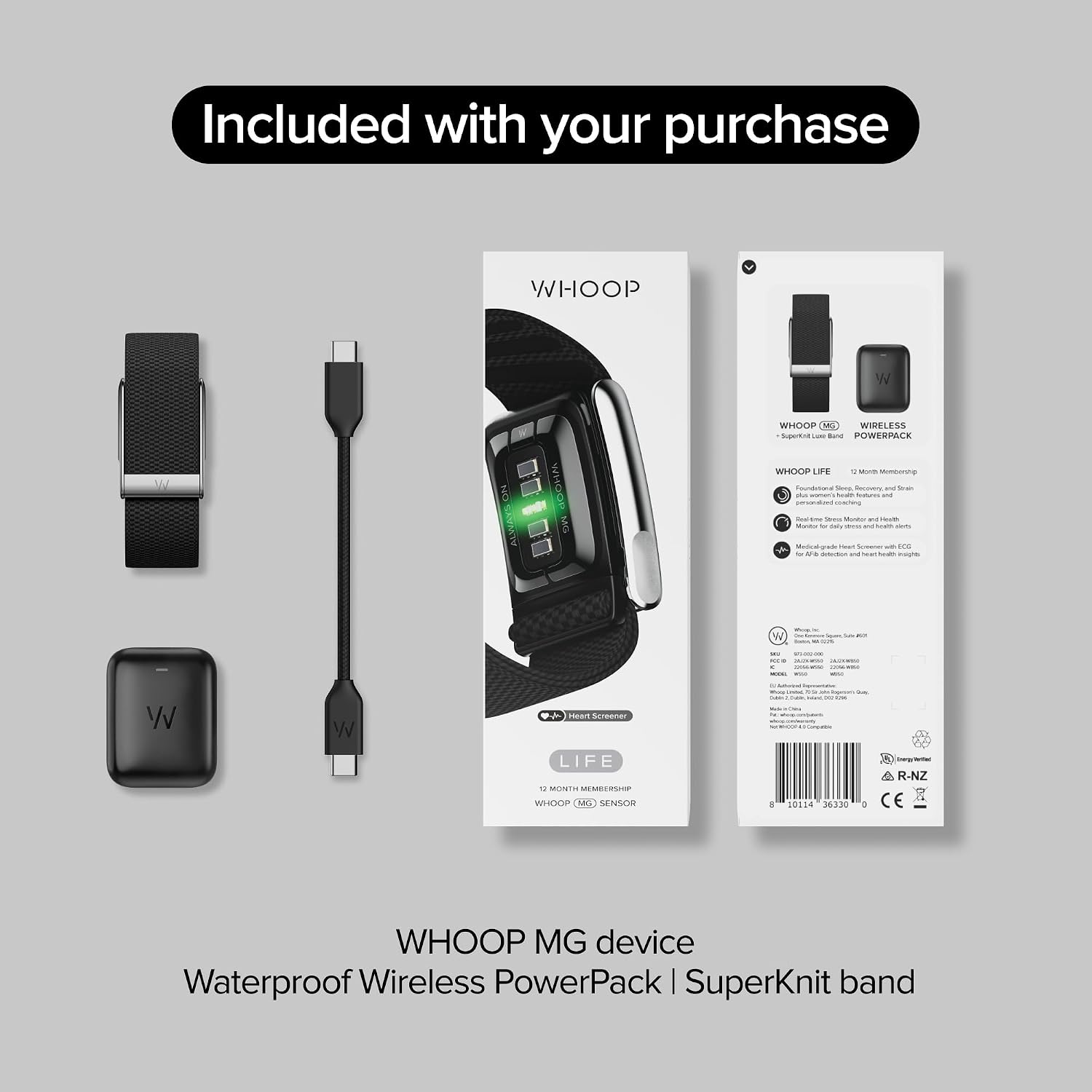 WHOOP 5.0/MG Activity Tracker - 12 Month Membership - Health and Fitness Wearable – 24/7 Activity and Sleep Tracker, Personalized Coaching, Menstrual Cycle Insights – 14+ Days Battery Life - Image 7