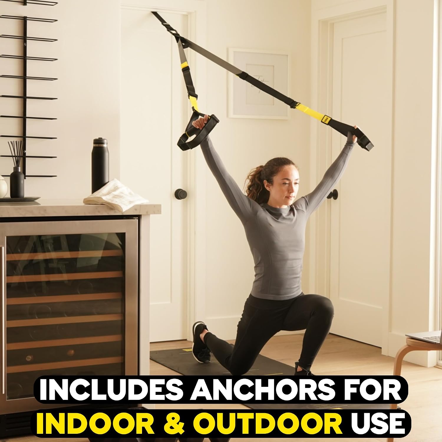 TRX All-In-One Home Gym System – Complete Suspension Training Kit for Strength Training, HIIT & Full-Body Workouts at Home or Outdoors, Includes Indoor & Outdoor Anchors - Image 8