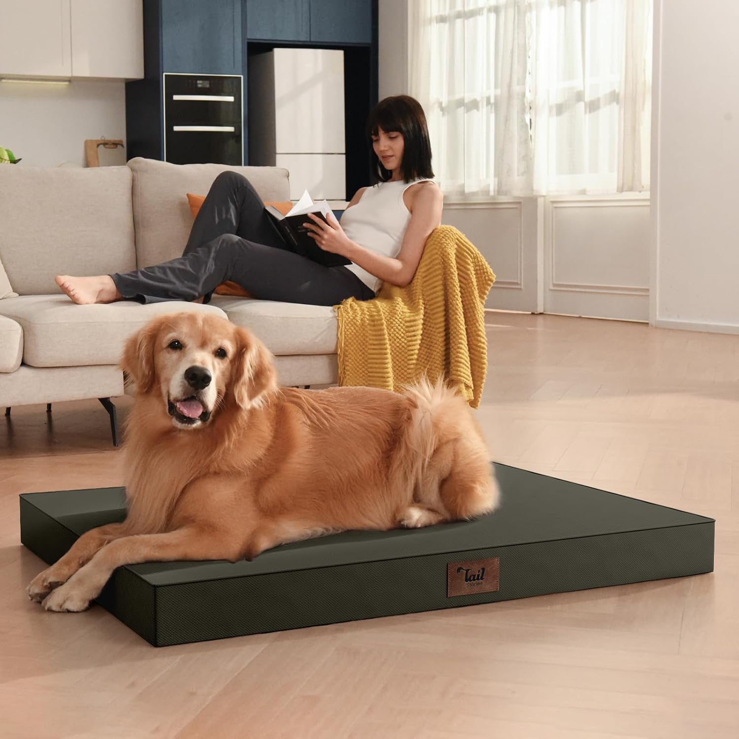Waterproof Orthopedic Outdoor Dog Bed XL for Extra Large Dogs - Image 5
