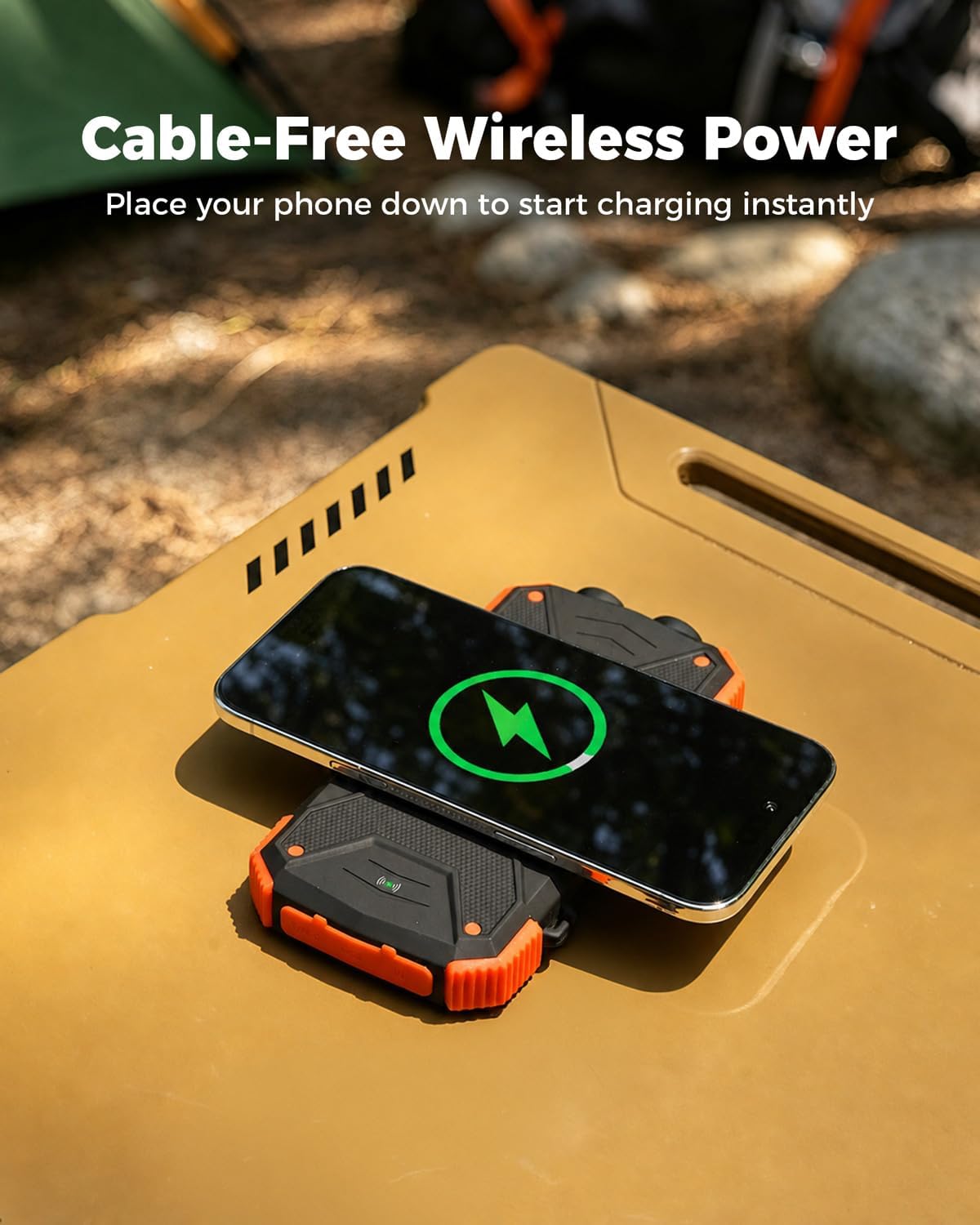 BLAVOR Solar Power Bank 10,000mAh Portable Wireless Charger for Cell Phones - Image 2