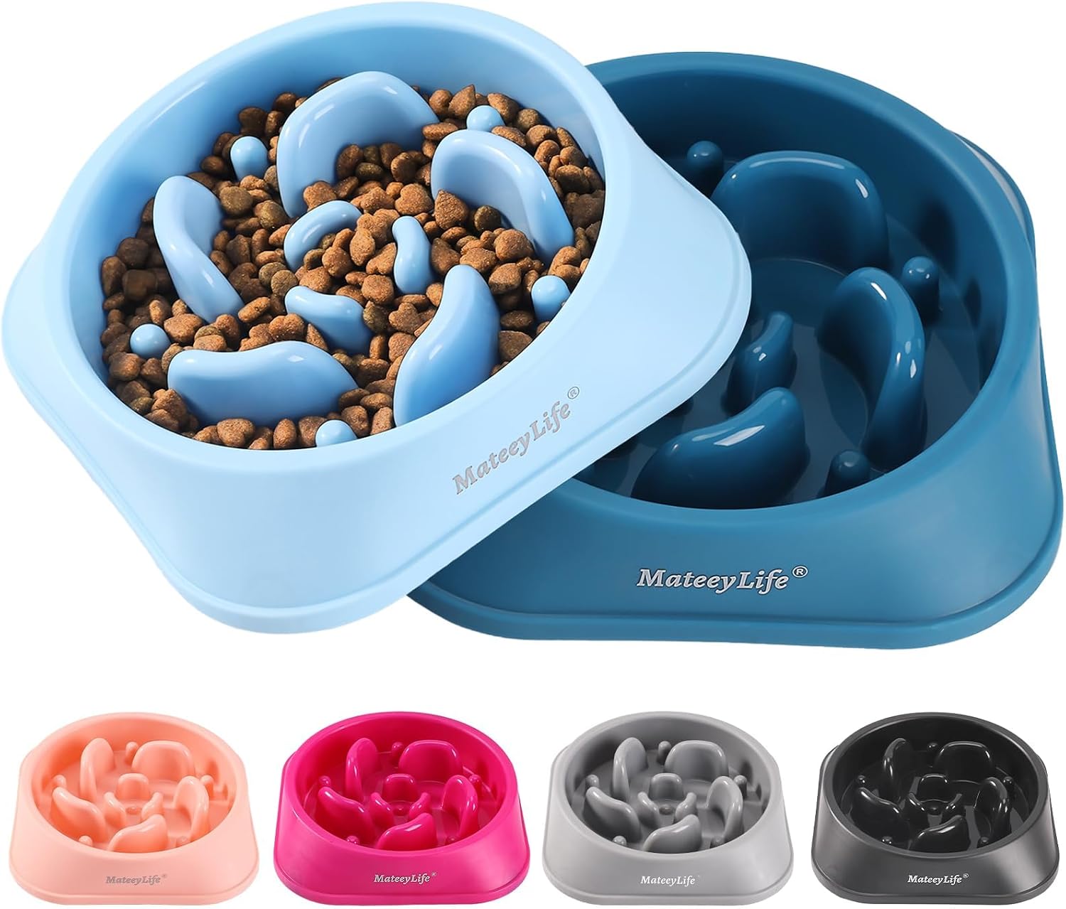 MateeyLife 2-Pack Slow Feeder Dog B...