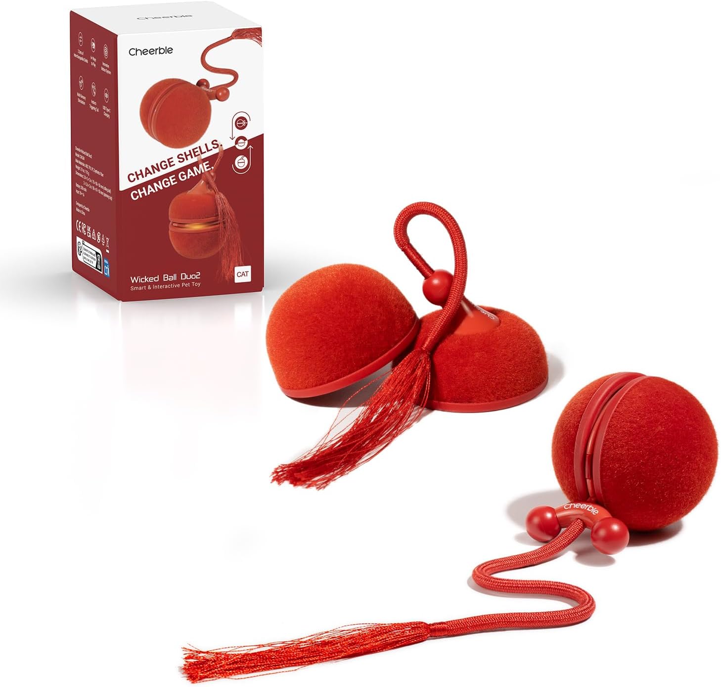 Cheerble 2 in 1 Interactive Cat Toy...