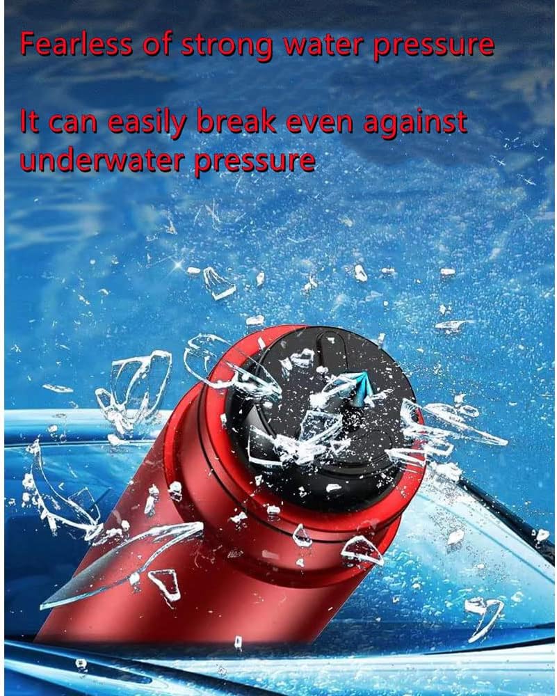 HHXS Window Breaker Seatbelt Cutter,Upgraded Safe Hammer Glass Breaker Under Water,Car Safety Hammer Emergency Escape Tool Safehammer for New Cars Home-(2 Pcs Red) - Image 5