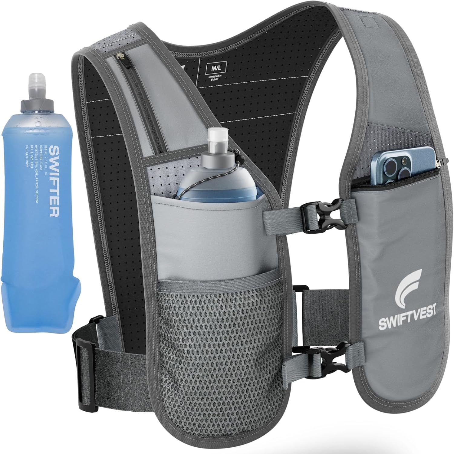 Running Phone Holder Vest with 500m...