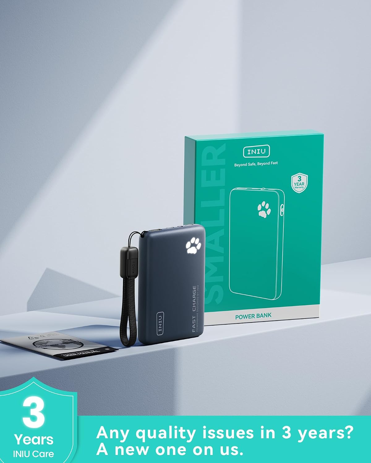 INIU 10000mAh 45W Fast Charging Portable Charger, Smaller Travel Power Bank - Image 8