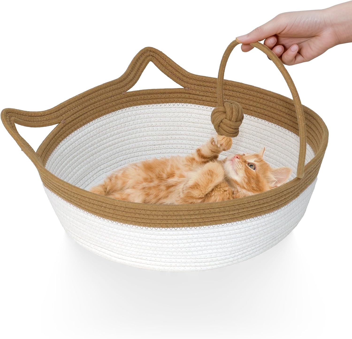 Cat Bed, Cotton Rope Instinct Baske...