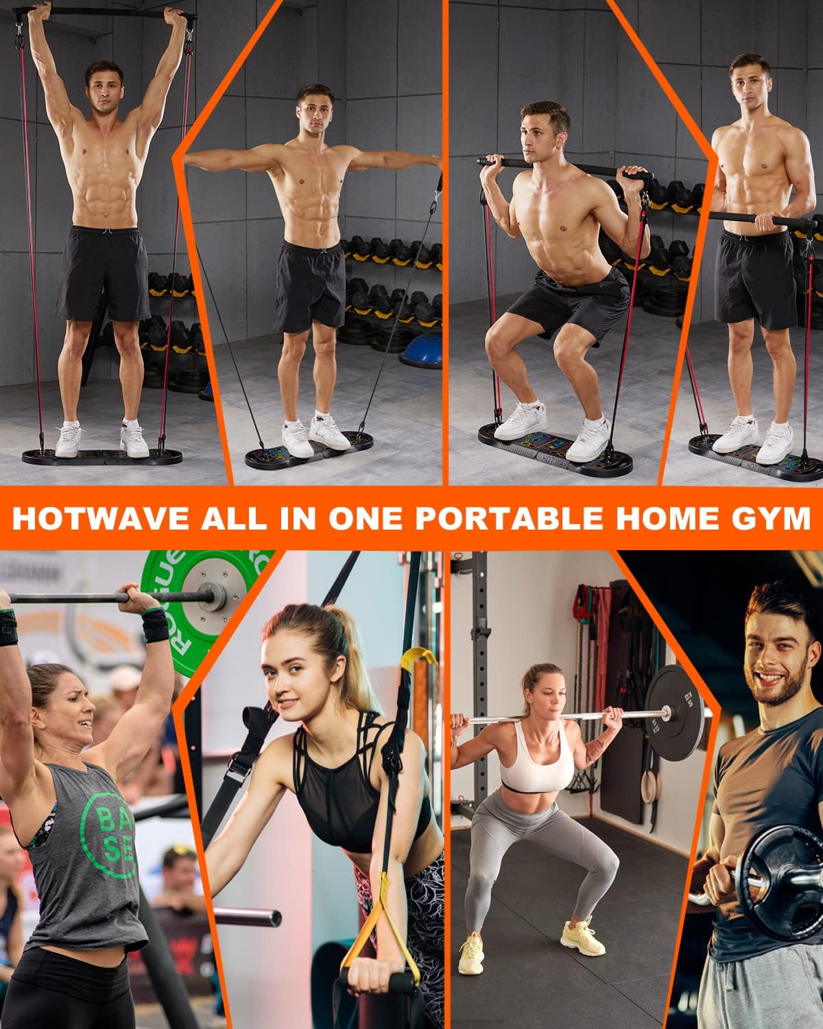 HOTWAVE Push Up Board, Portable PushUp Board, Foldable 20 in 1 Push Up Bar - Image 3