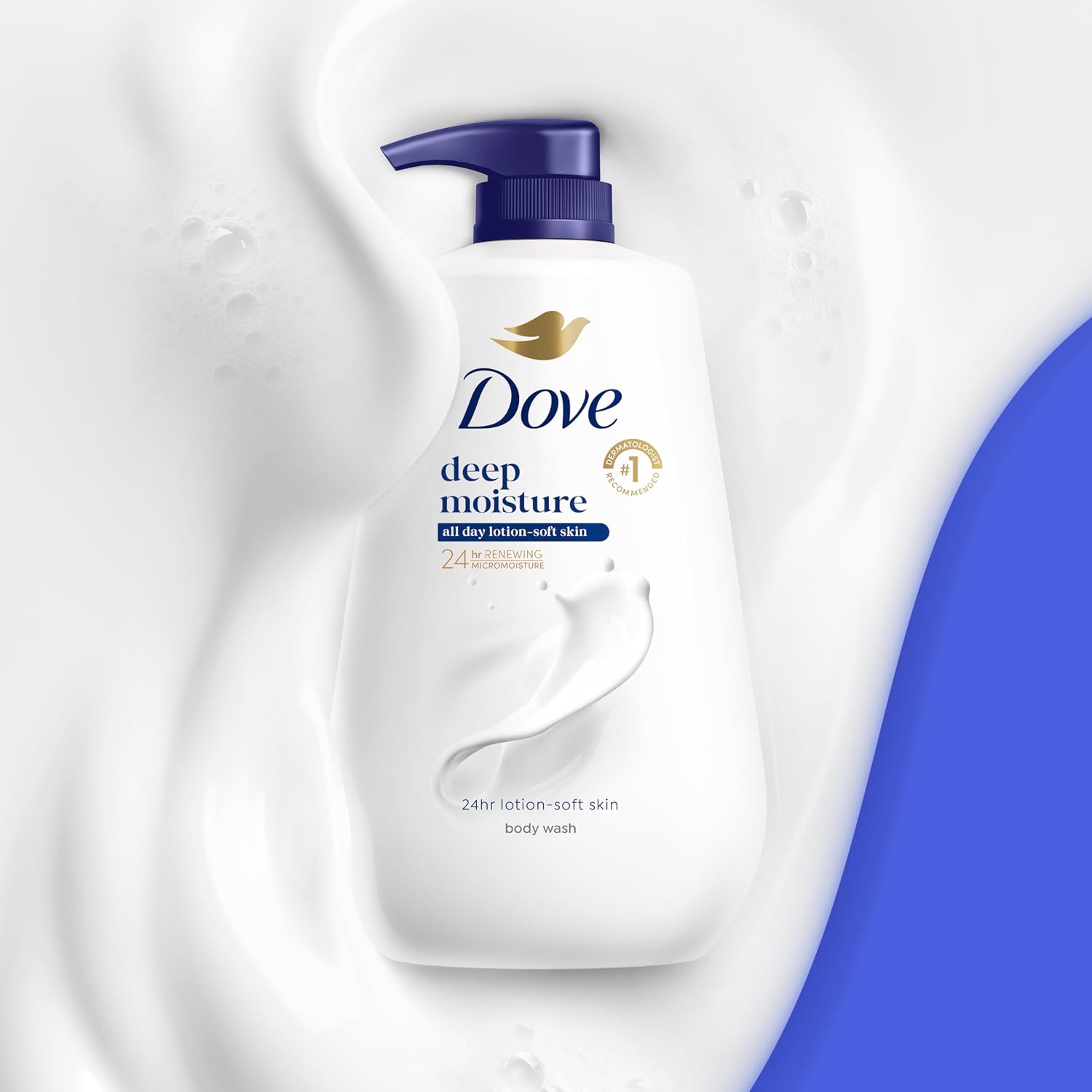 Dove Deep Moisture Body Wash, 30.6 oz Pump, Sulfate Free - Image 5