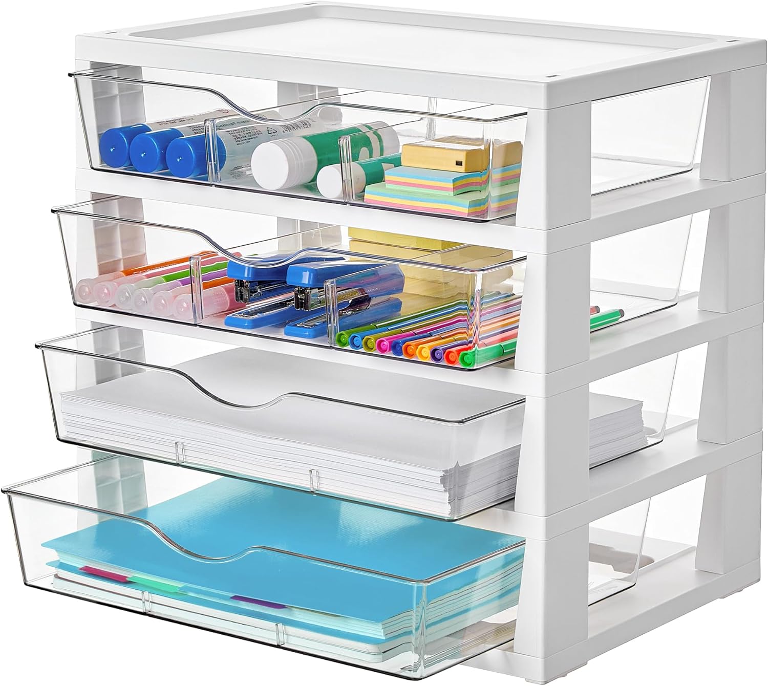 Vtopmart Clear Desktop Organizer, 4...