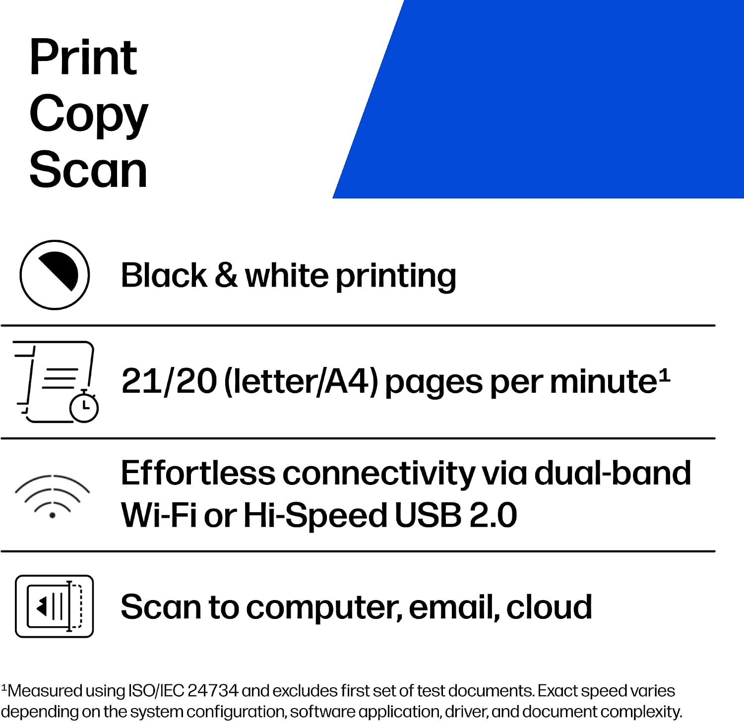 HP Laserjet MFP M140w Wireless Black & White Printer, Print, scan, Copy, Fast speeds, Easy Setup, Mobile Printing, Best-for-Small Teams - Image 2