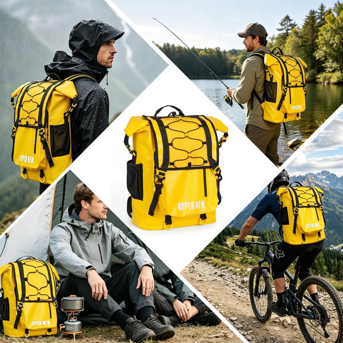 Waterproof Dry Bag Backpack 30L,Dry Backpack for Men Women Adults Teens, Kayaking Boating Hiking Camping Rafting Fishing Travel Outdoor Enthusiasts - Image 9