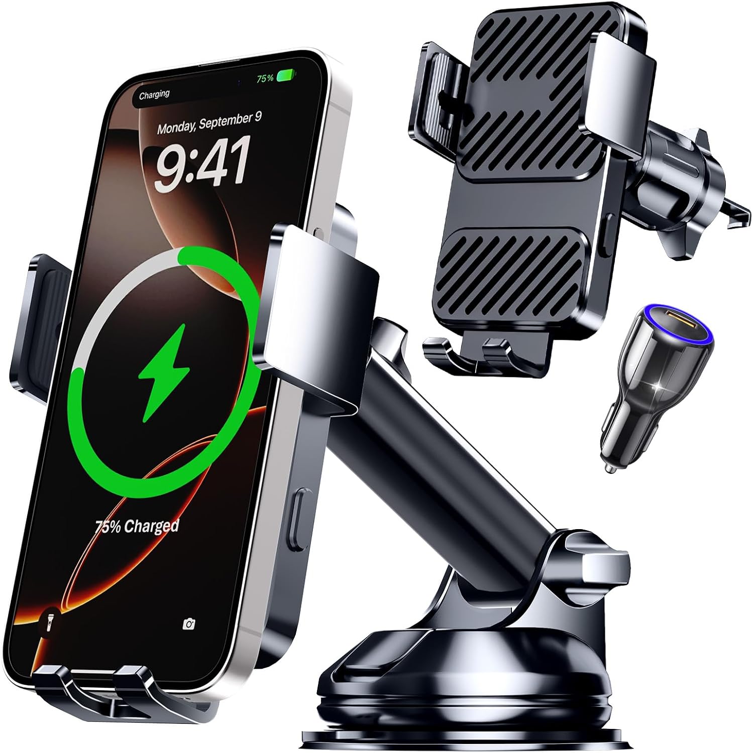 3 in 1 Wireless Car Charger, Phone ...