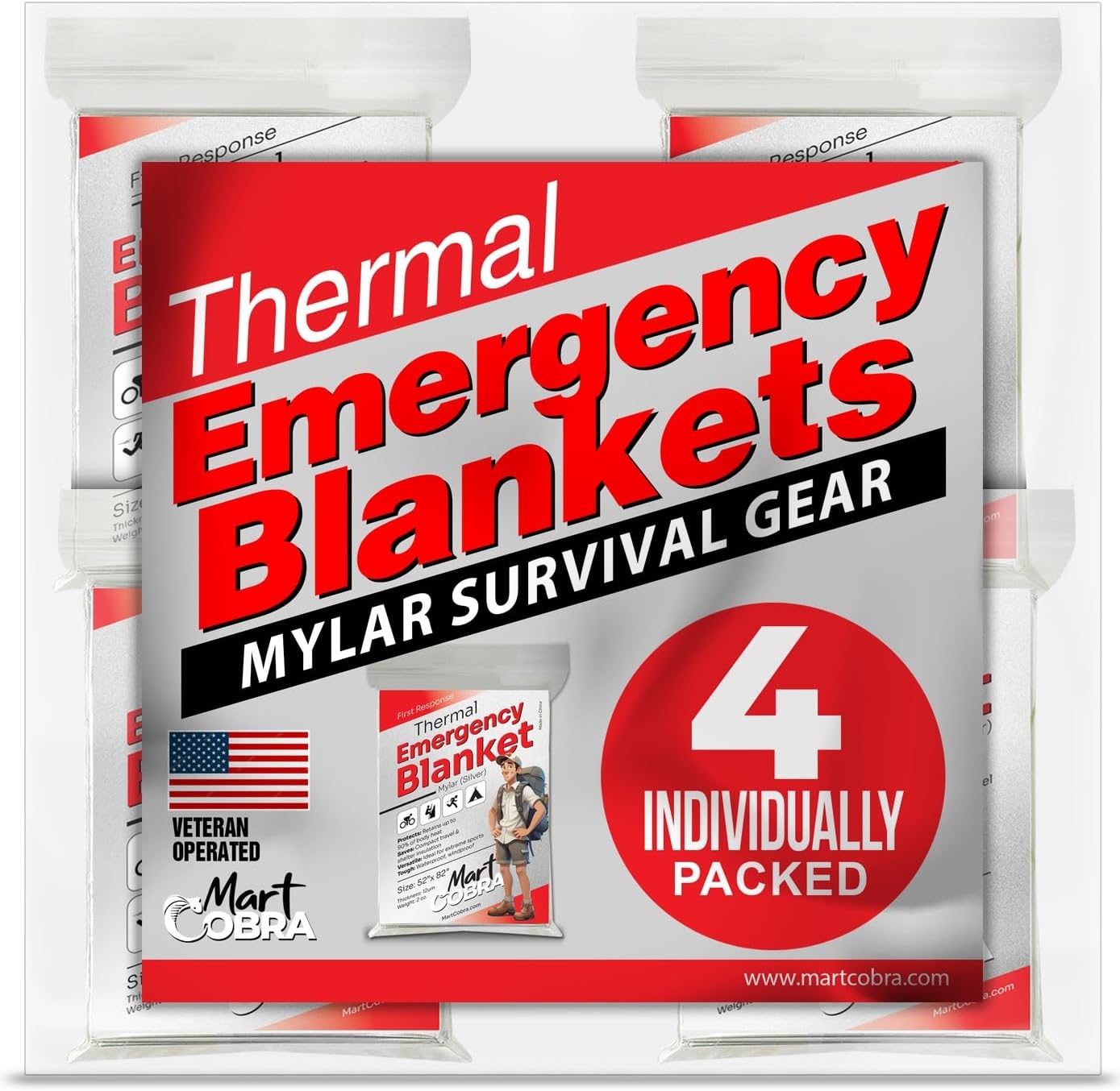 Emergency Blanket Mylar Thermal Spa...