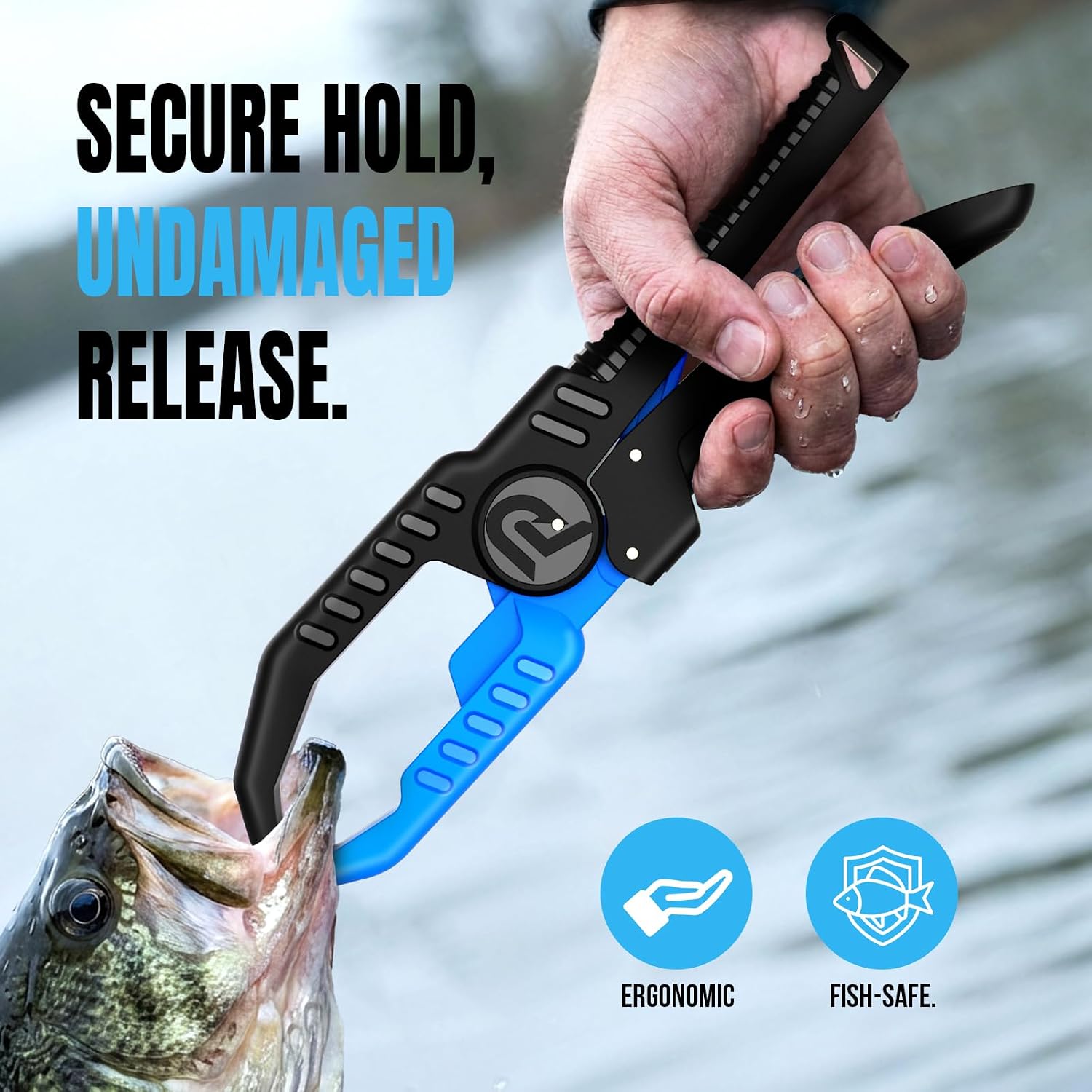 PLUSINNO 9PCS Fishing Gear, Fishing Tools with Tools Bag, Fishing Accessories, Corrosion Resistant Fishing Pliers Kit, Fishing Knife, Fish Lip Gripper, Fishing Scale, Towel, Fishing Gifts for Men - Image 7