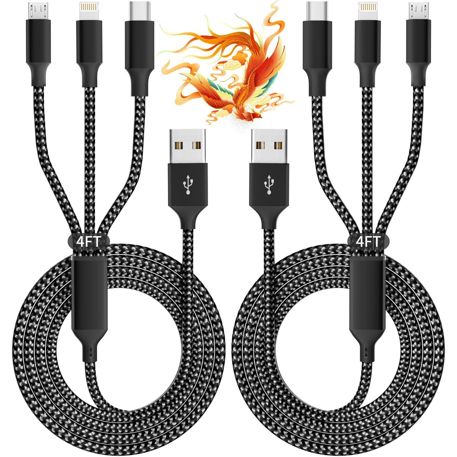 3 IN 1 Multi Charging Cable, Phone ...