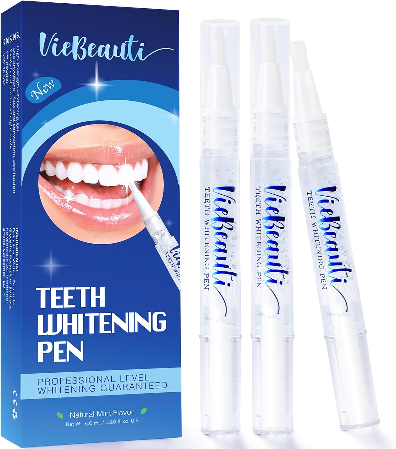 VieBeauti Teeth Whitening Pen, 3 Pe...