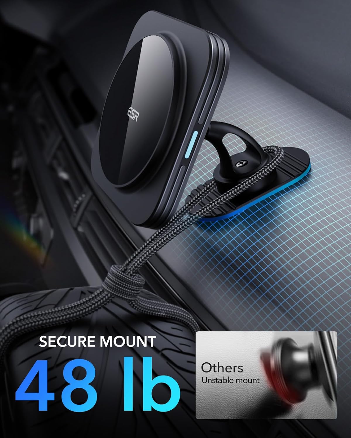 ESR for MagSafe Car Mount Charger for iPhone Duo/18 Pro/17-12, Samsung S26 - Image 7