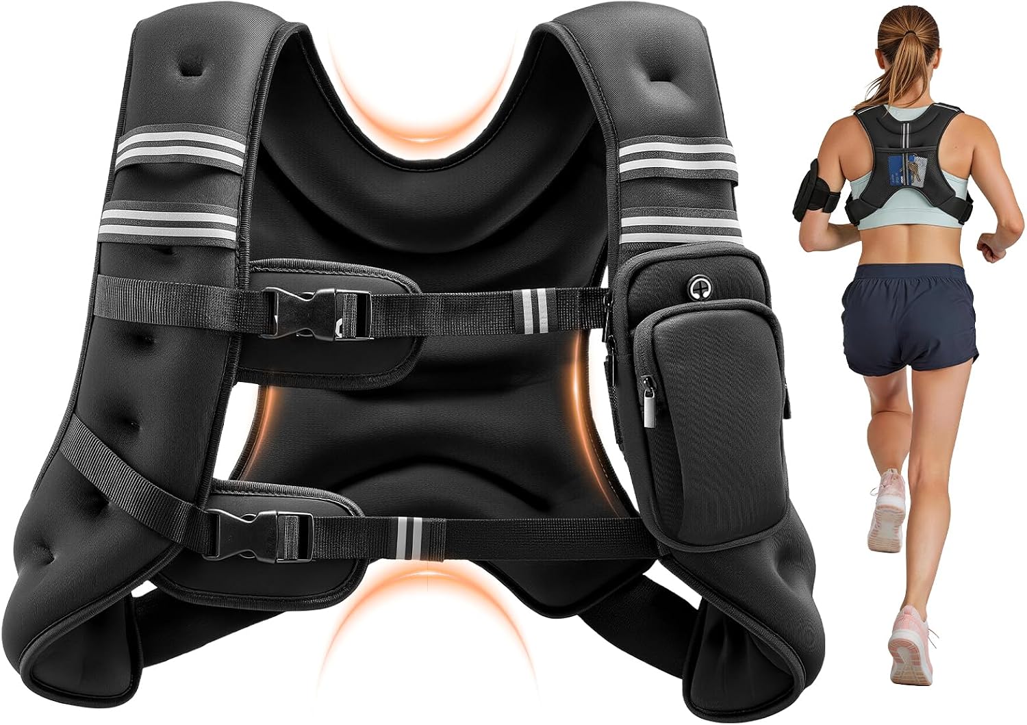 VEVOR Weighted Vest, 12/16/20/30 lb...