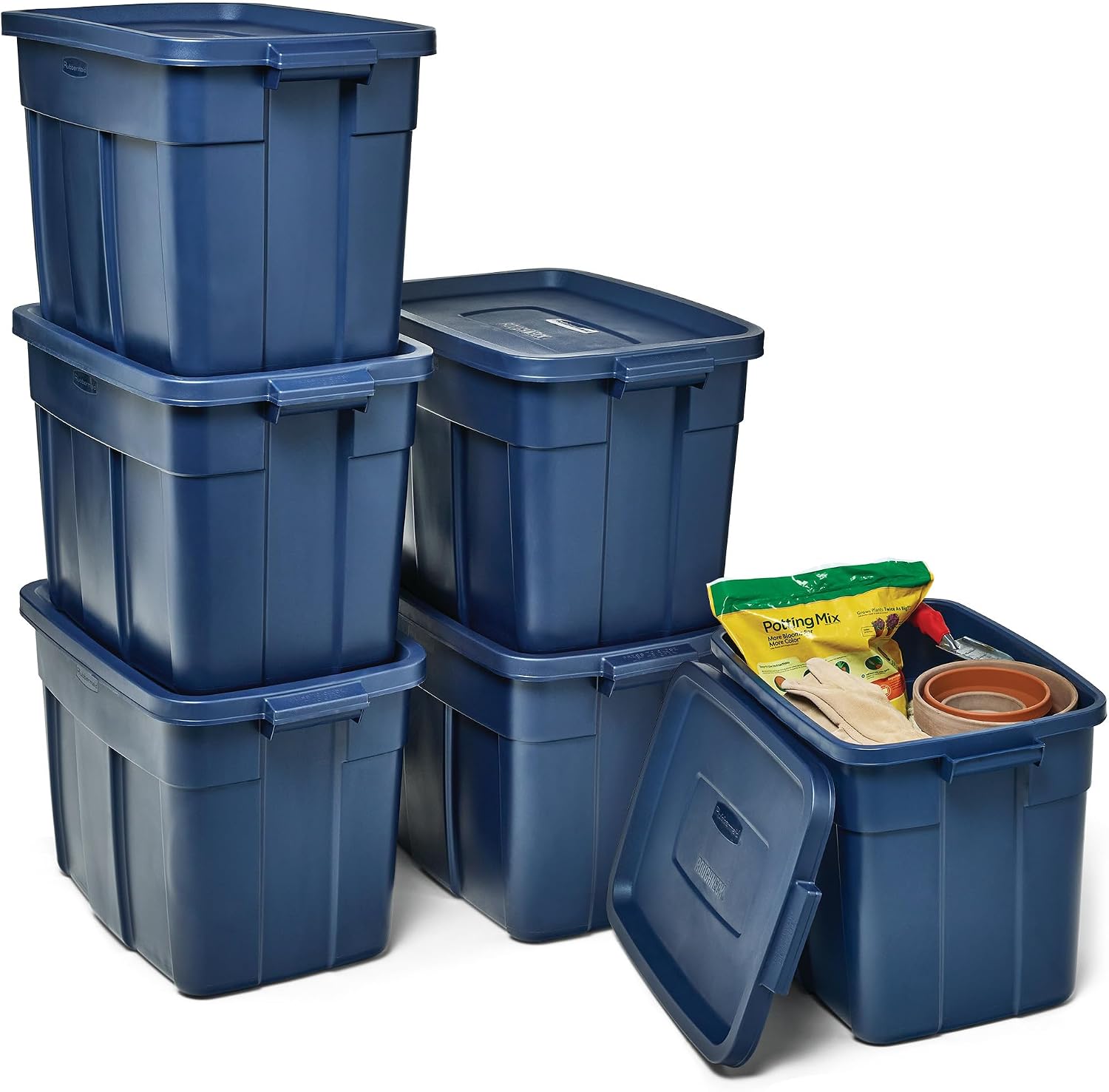 Rubbermaid Roughneck Tote 18 Gal, 6...