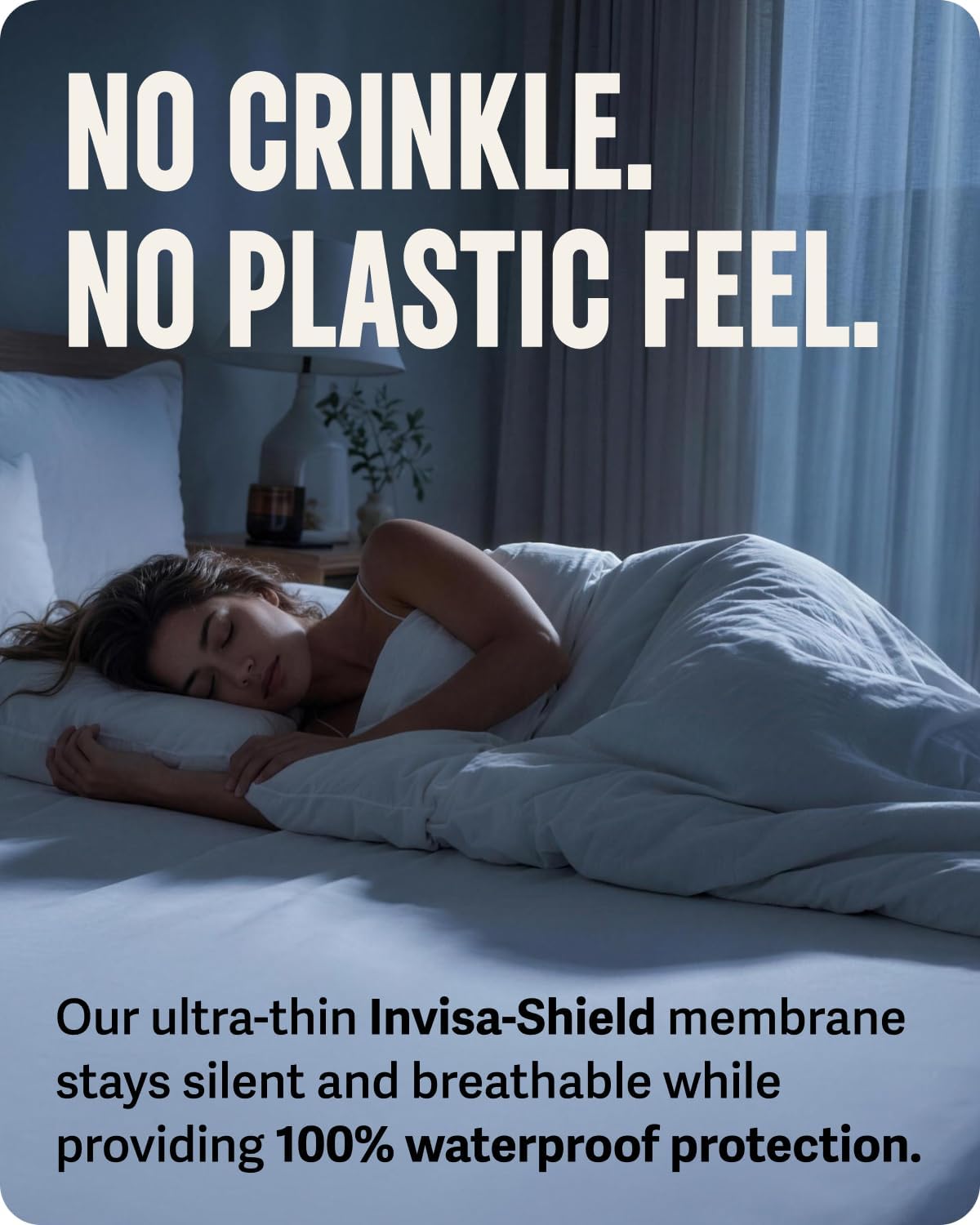 SafeRest Sleepure Waterproof Mattress Protector Full Size - Image 3
