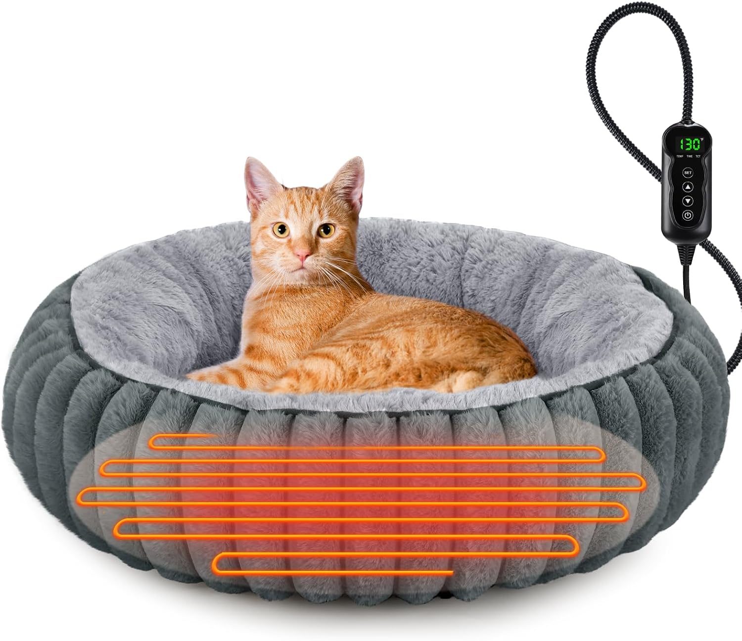 INVENHO Heated Cat Beds for Indoor ...