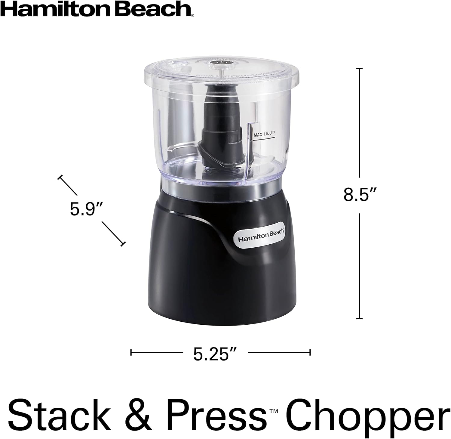 Hamilton Beach 3 Cup Electric Vegetable Chopper & Mini Food Processor - Image 7