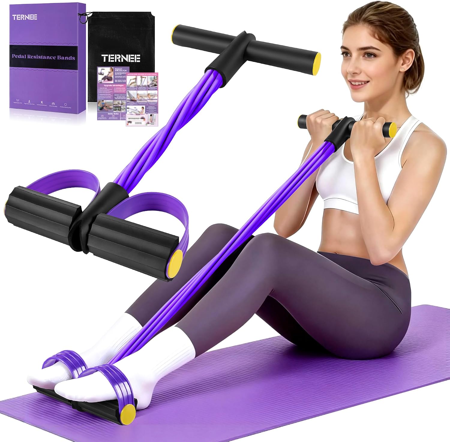 Pedal Resistance Band with Handle, ...