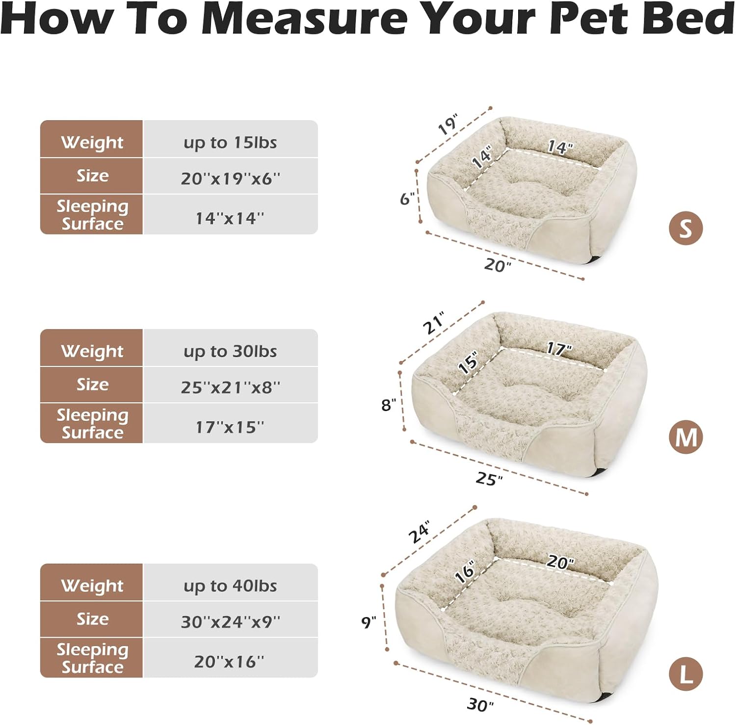 INVENHO Small Dog Bed Rectangle Washable Orthopedic Soft Calming Sleeping Durable Pet Cuddler with Anti-Slip Bottom - Image 7