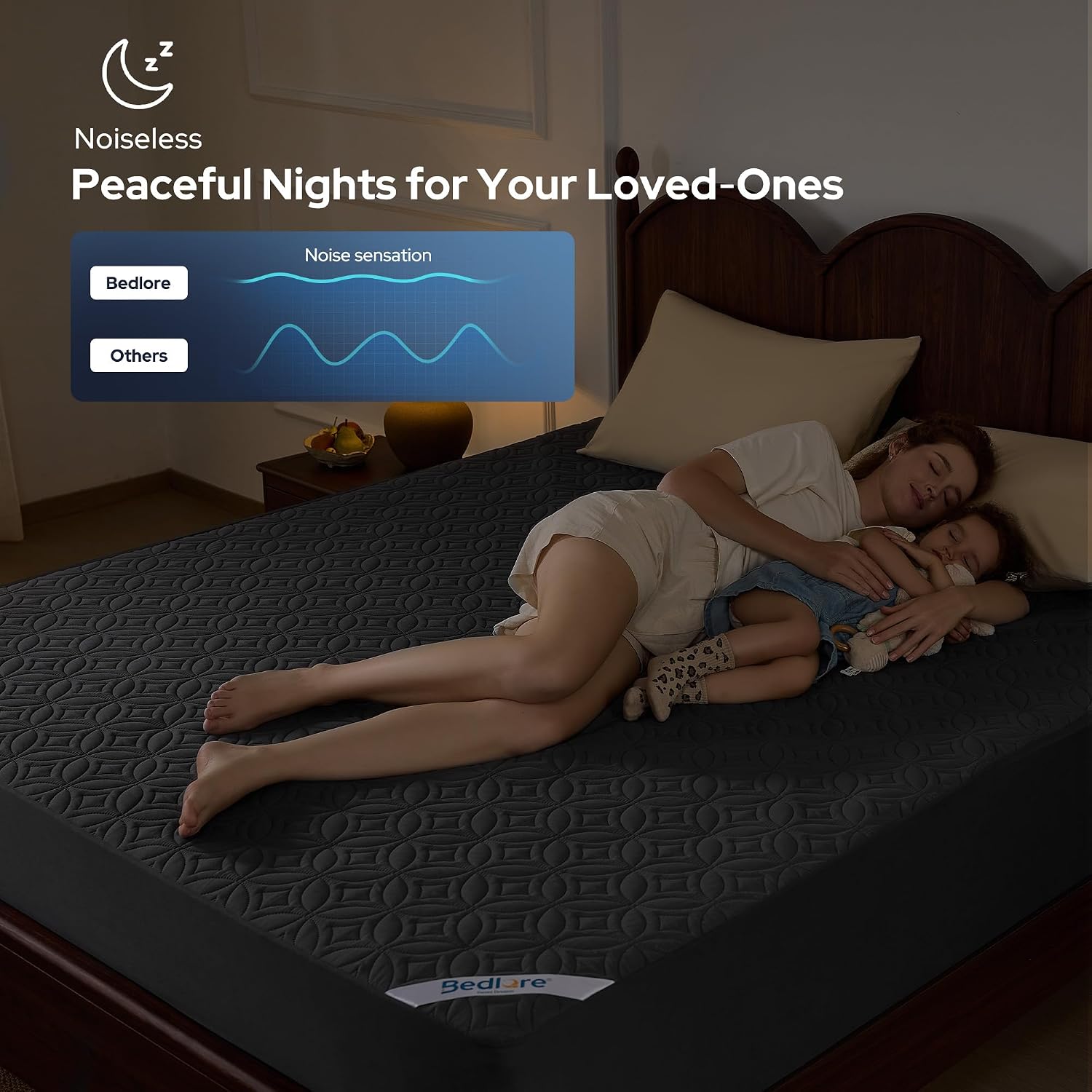 BEDLORE Waterproof Mattress Protector, Full Size Mattress Pad - Image 4