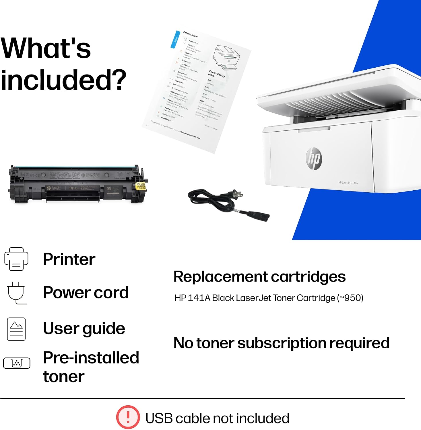 HP Laserjet MFP M140w Wireless Black & White Printer, Print, scan, Copy, Fast speeds, Easy Setup, Mobile Printing, Best-for-Small Teams - Image 7
